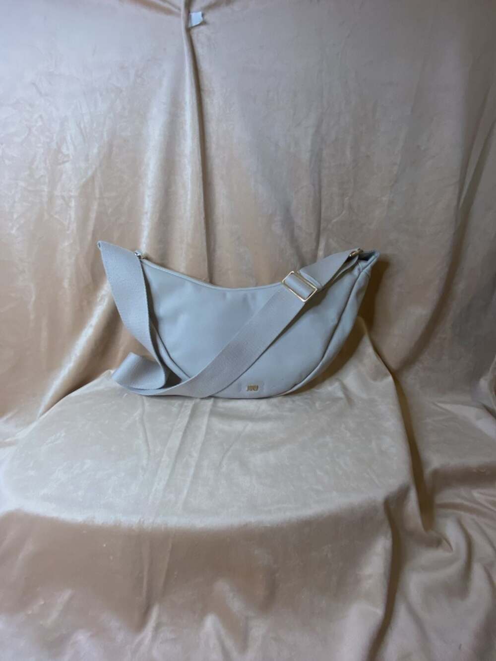 July Everyday Crescent Bag in Sand Canvas